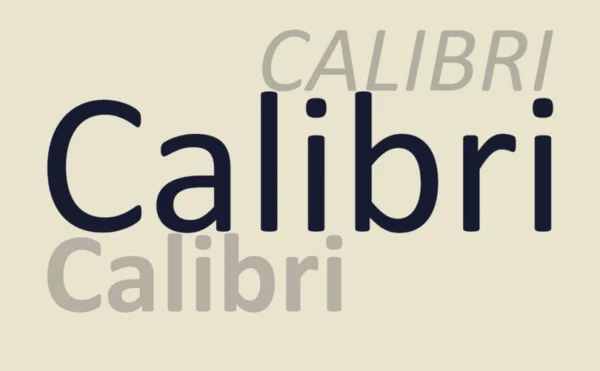 폰트 Calibri