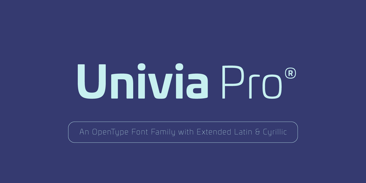 폰트 Univia Pro
