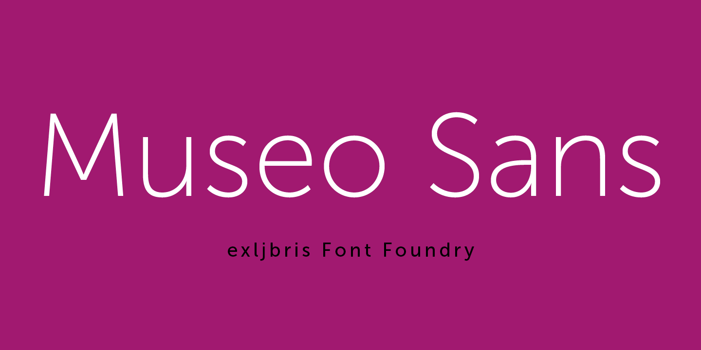 폰트 Museo Sans