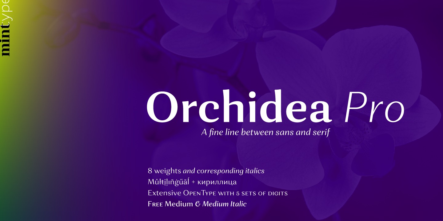 폰트 Orchidea Pro