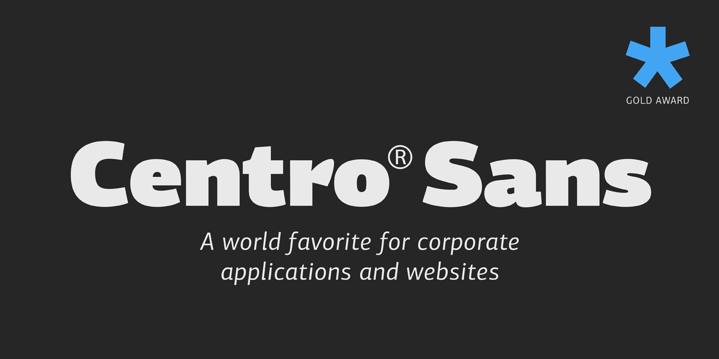 폰트 PF Centro Sans Pro