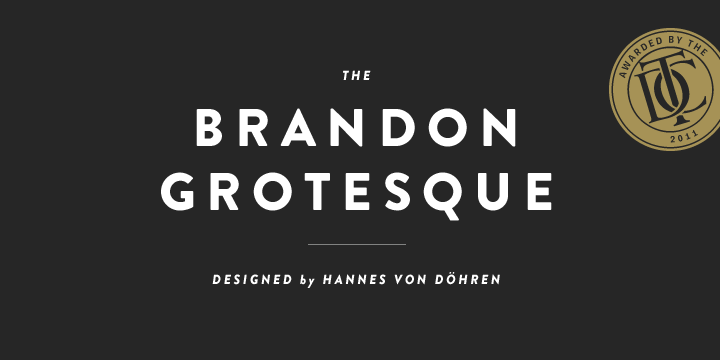 폰트 Brandon Grotesque