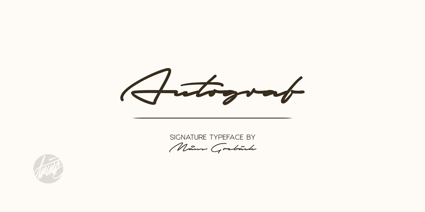 폰트 Autograf