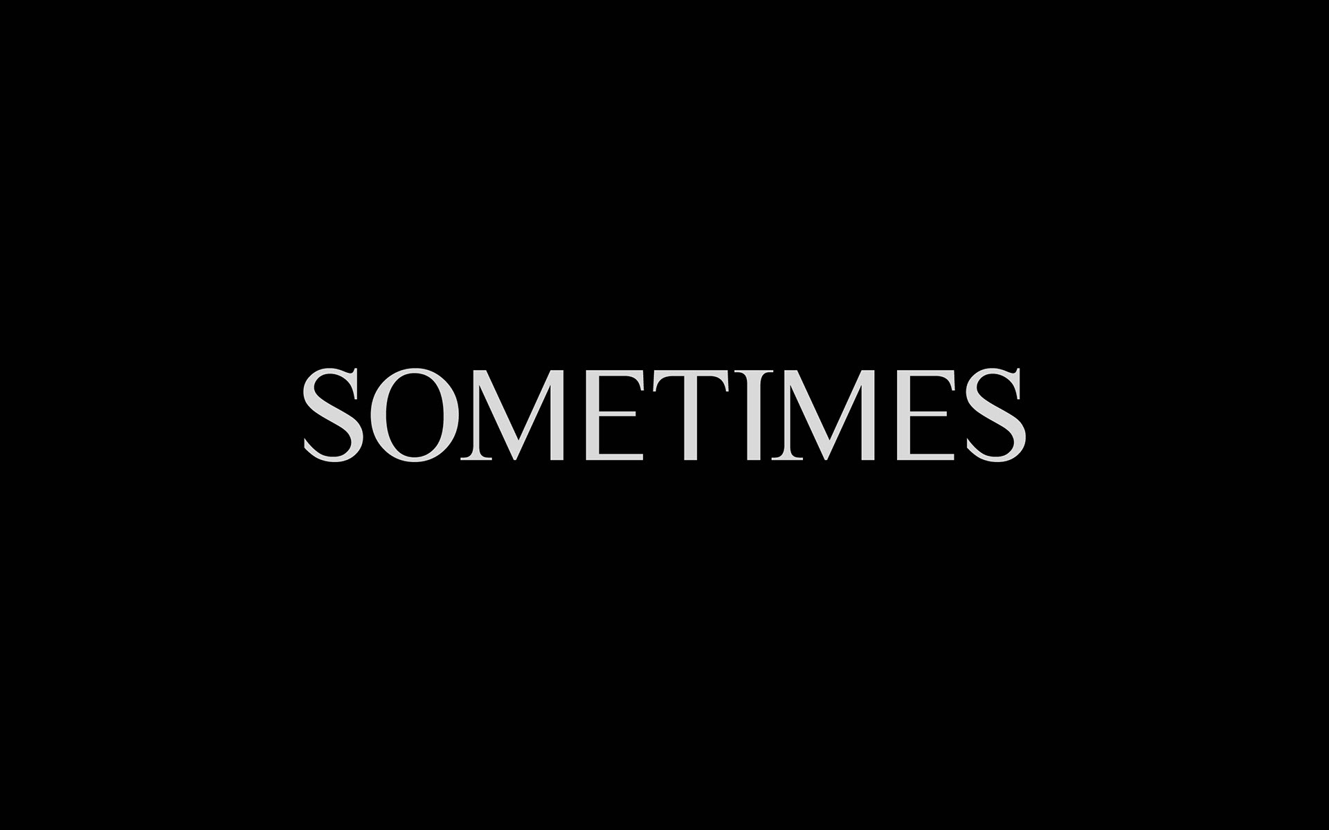 폰트 Sometimes