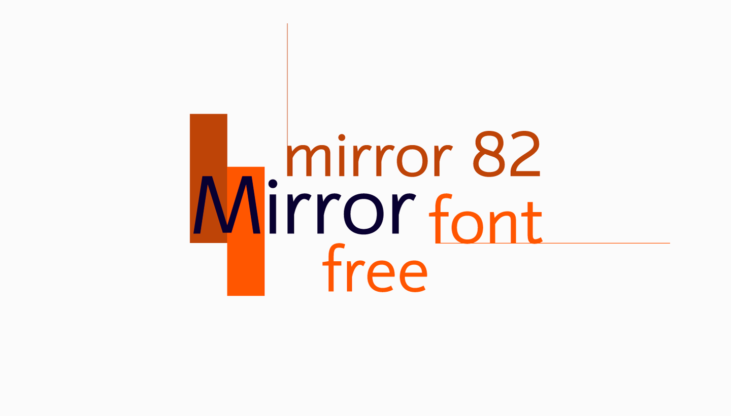 폰트 Mirror 82