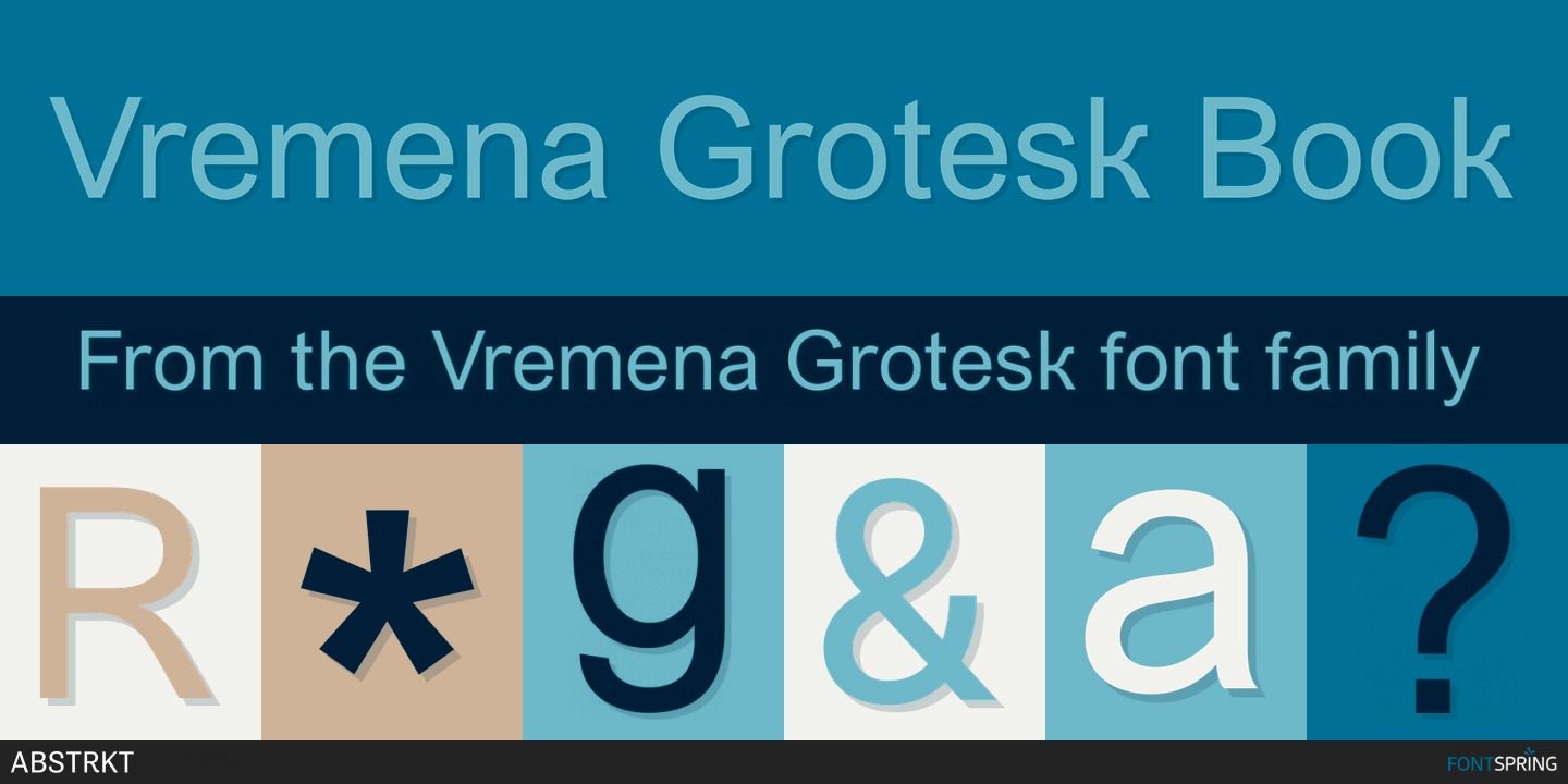 폰트 Vremena Grotesk
