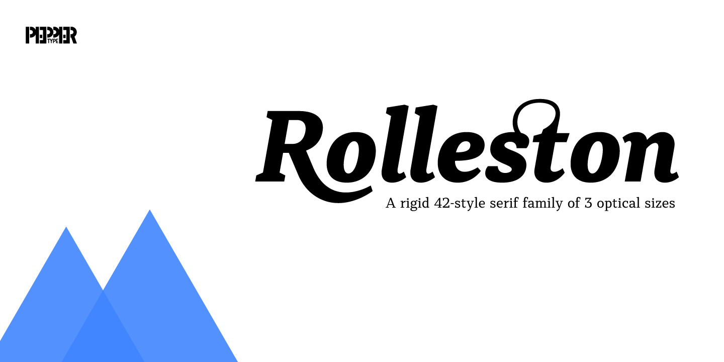 폰트 Rolleston Title Light