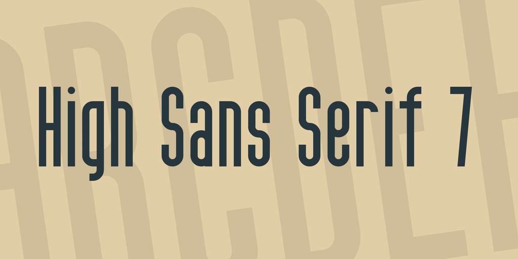 폰트 High Sans Serif 7