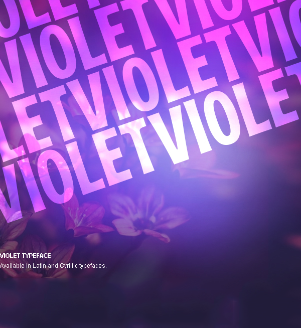 폰트 Violet