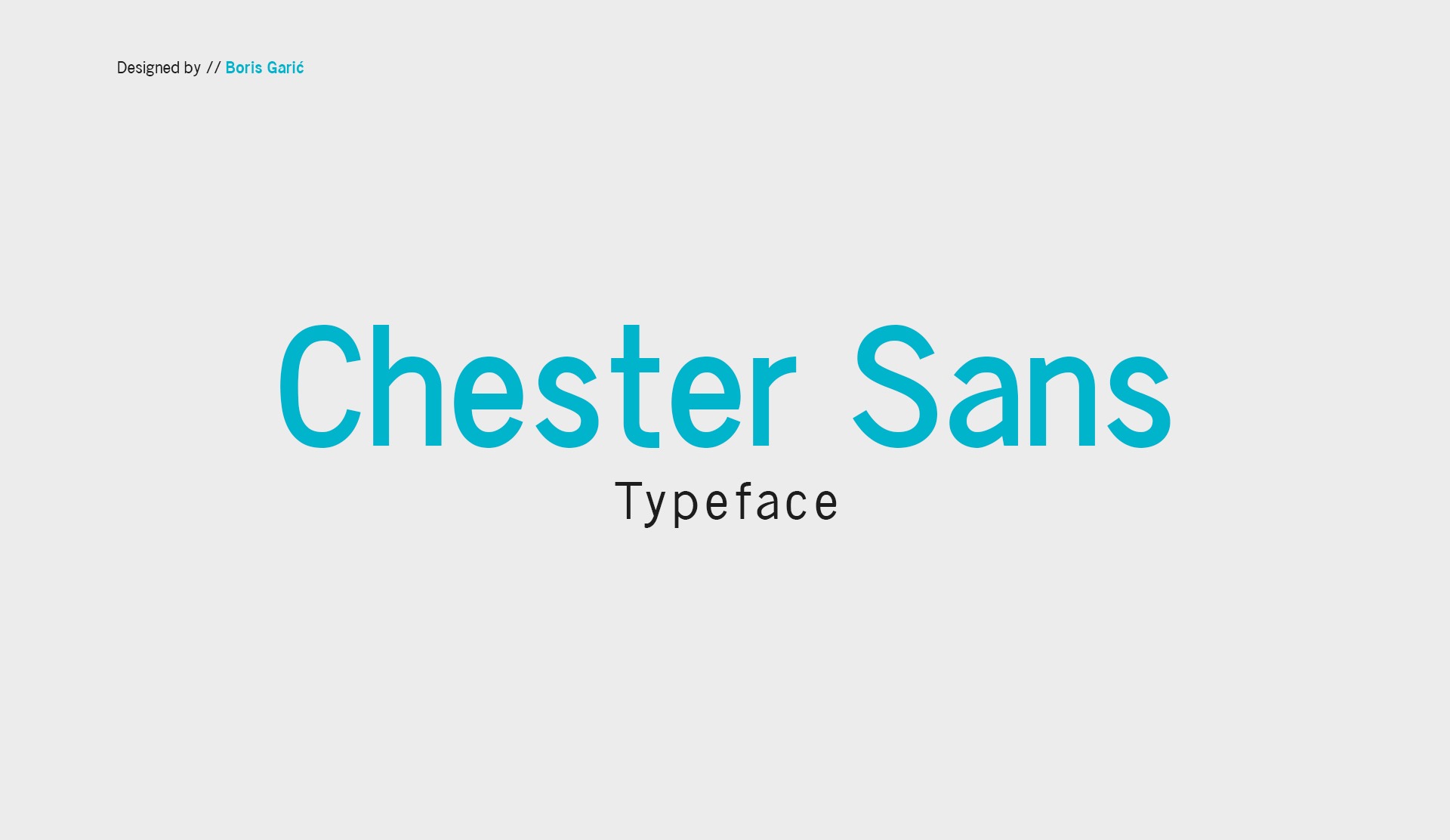 폰트 Chester Sans