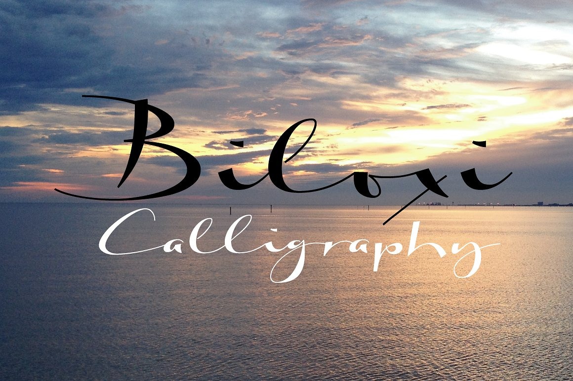 폰트 Biloxi Calligraphy