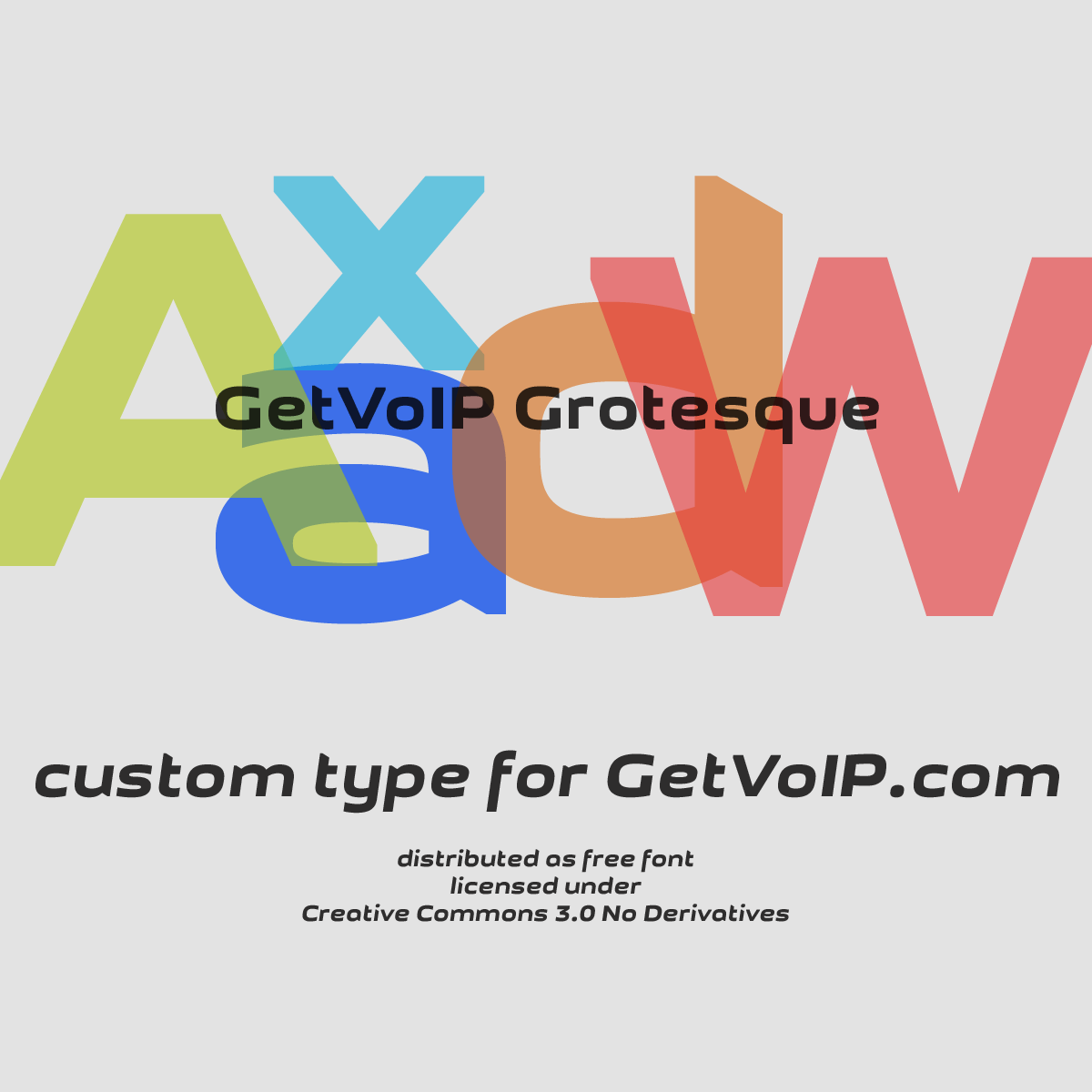 폰트 GetVoIP Grotesque