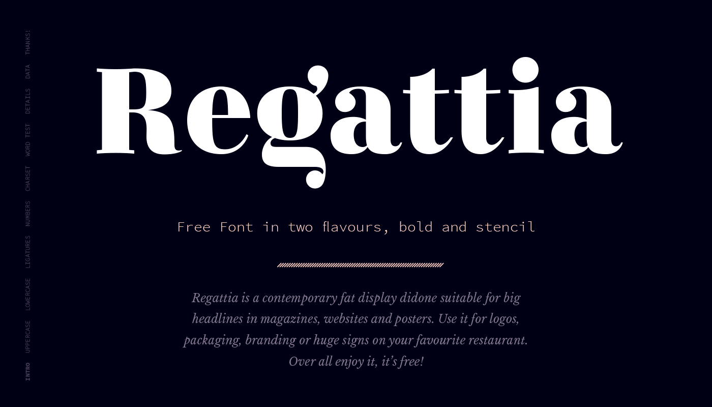 폰트 Regattia