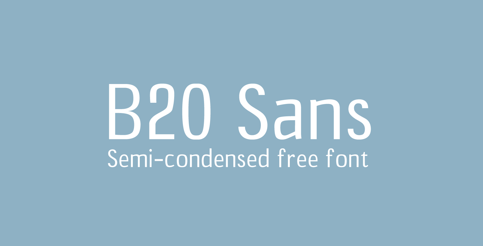 폰트 B20 Sans