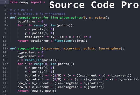 폰트 Source Code Pro