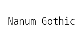 폰트 Nanum Gothic Coding