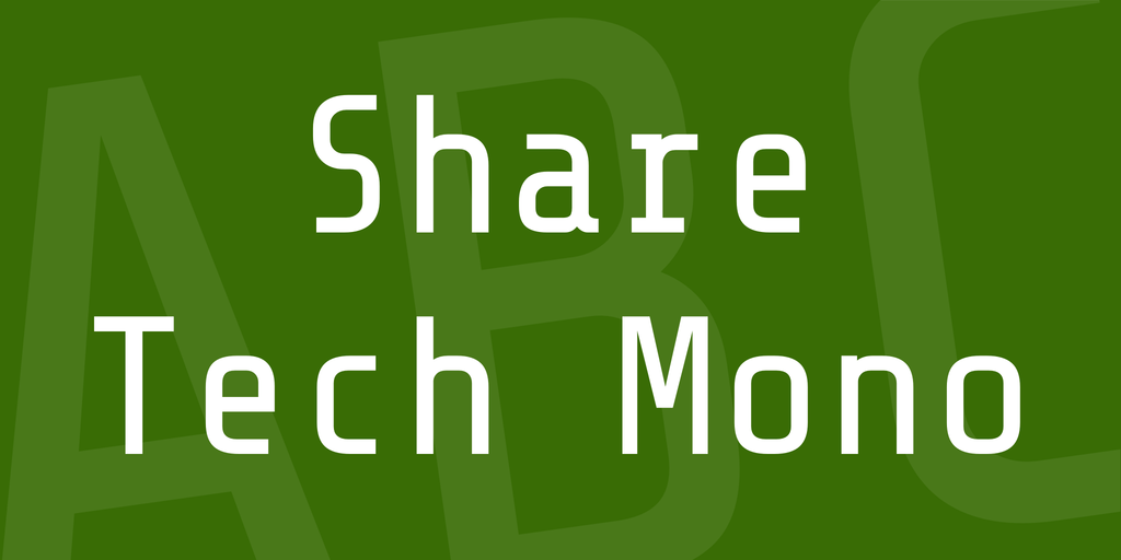 폰트 Share Tech Mono