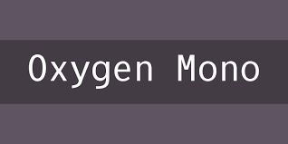 폰트 Oxygen Mono