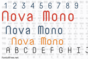 폰트 Nova Mono