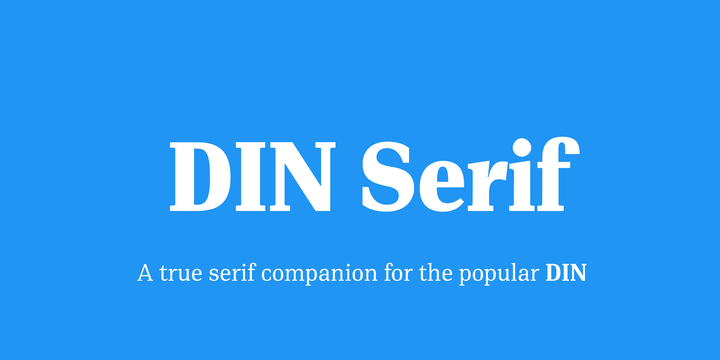 폰트 PF DIN Serif