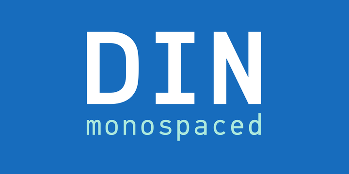 폰트 PF Din Mono