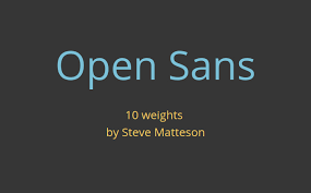 폰트 Open Sans