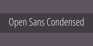 폰트 Open Sans Condensed