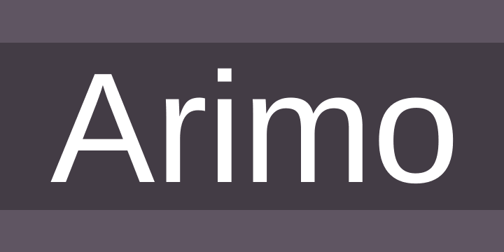 폰트 Arimo