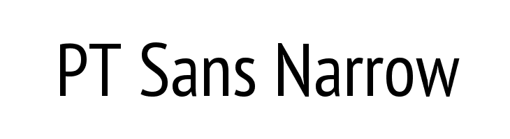폰트 PT Sans Narrow