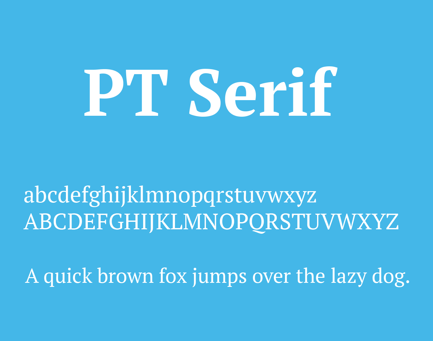 폰트 PT Serif