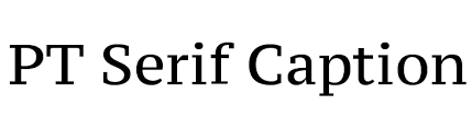 폰트 PT Serif Caption