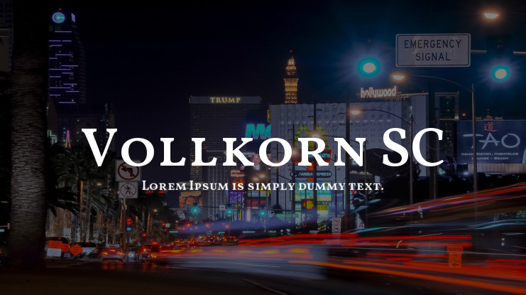 폰트 Vollkorn SC