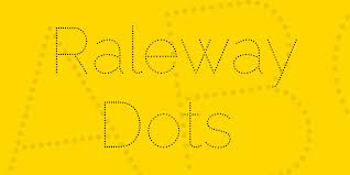 폰트 Raleway Dots