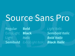 폰트 Source Sans Pro