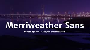 폰트 Merriweather Sans