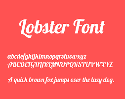 폰트 Lobster