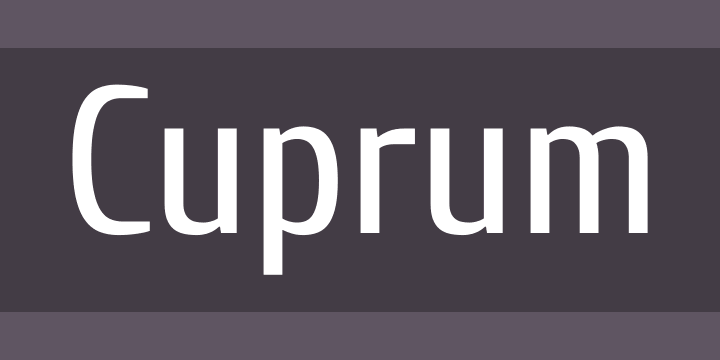 폰트 Cuprum