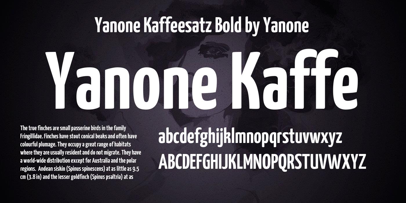 폰트 Yanone Kaffeesatz