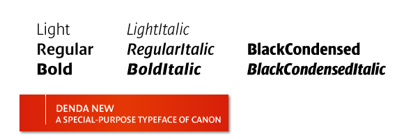 폰트 Denda New