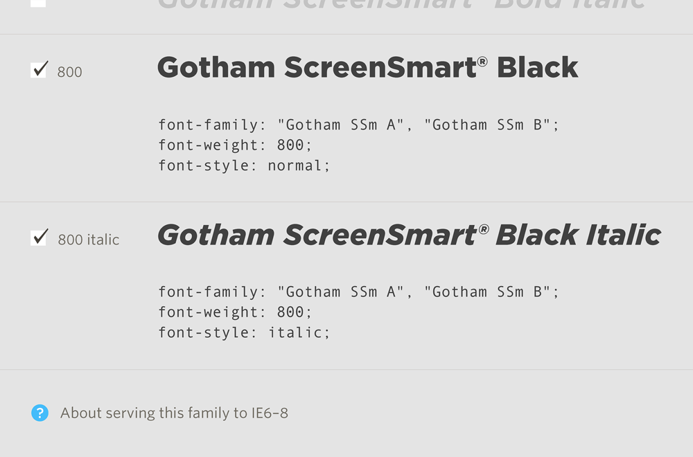 폰트 Gotham Screen Smart