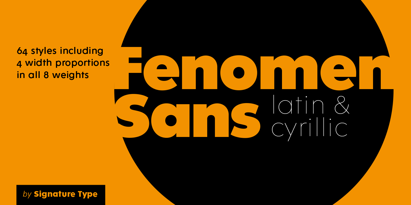 폰트 Fenomen Sans