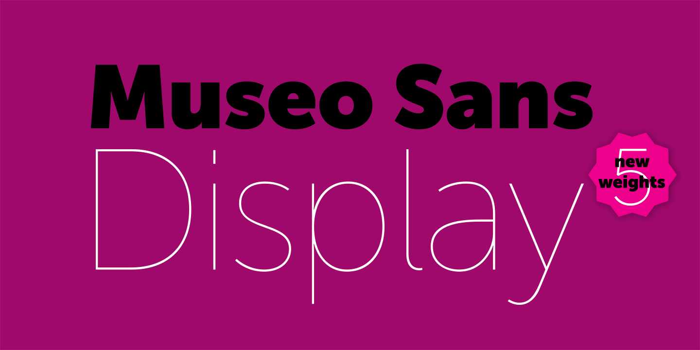 폰트 Museo Sans Display
