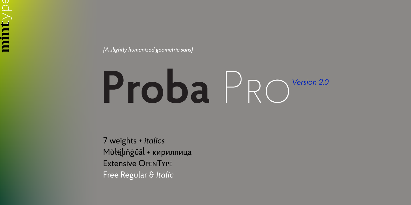 폰트 Proba Pro