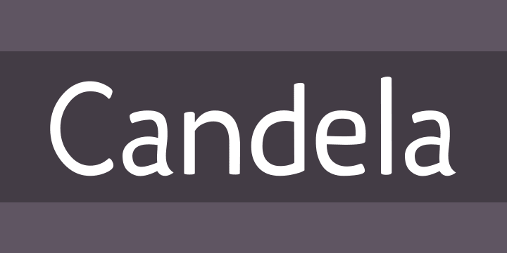 폰트 Candela