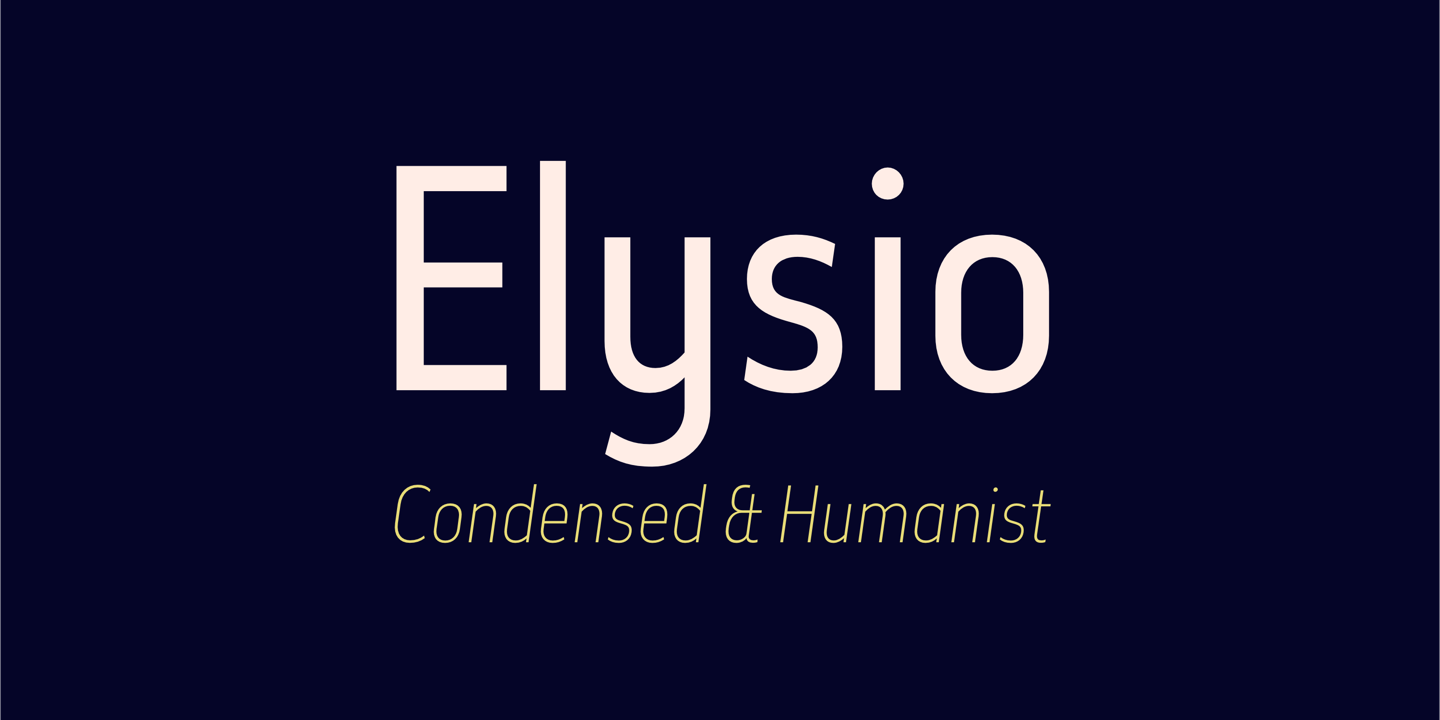 폰트 Elysio