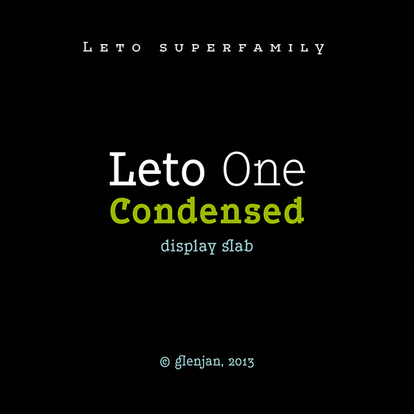 Leto Slab Condensed