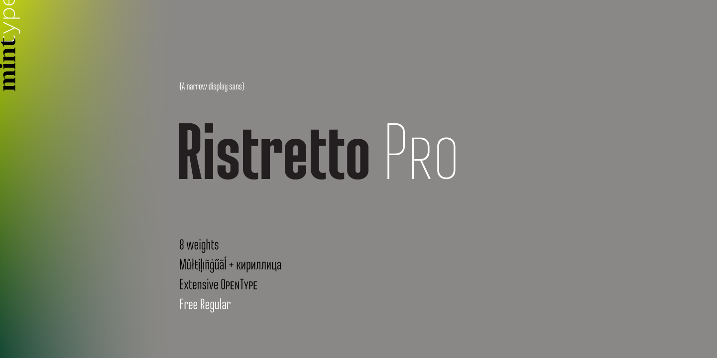 폰트 Ristretto Pro