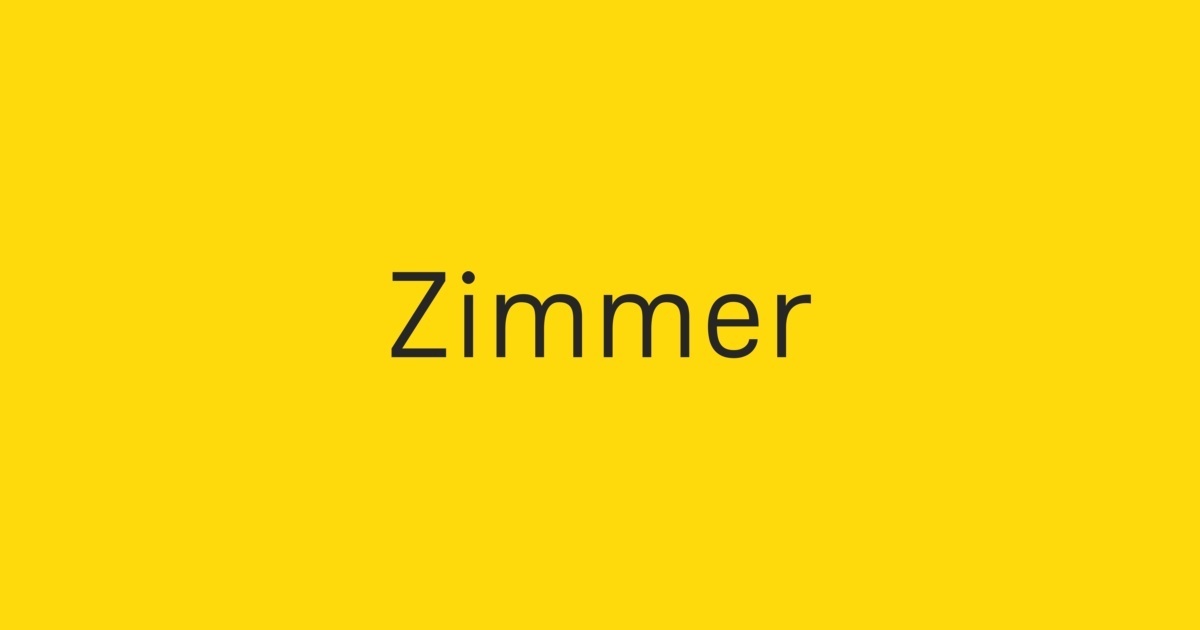 폰트 Zimmer