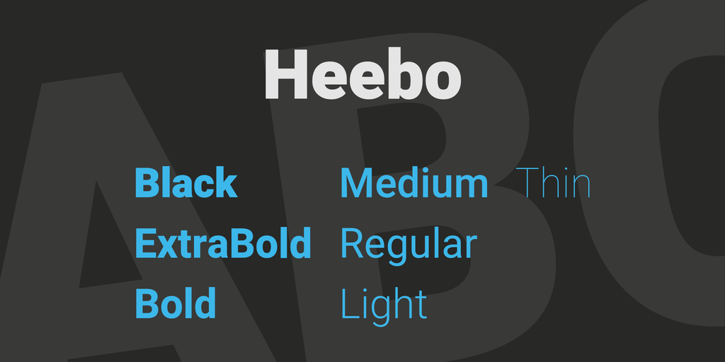 폰트 Heebo