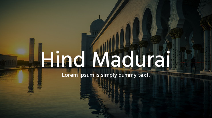 폰트 Hind Madurai